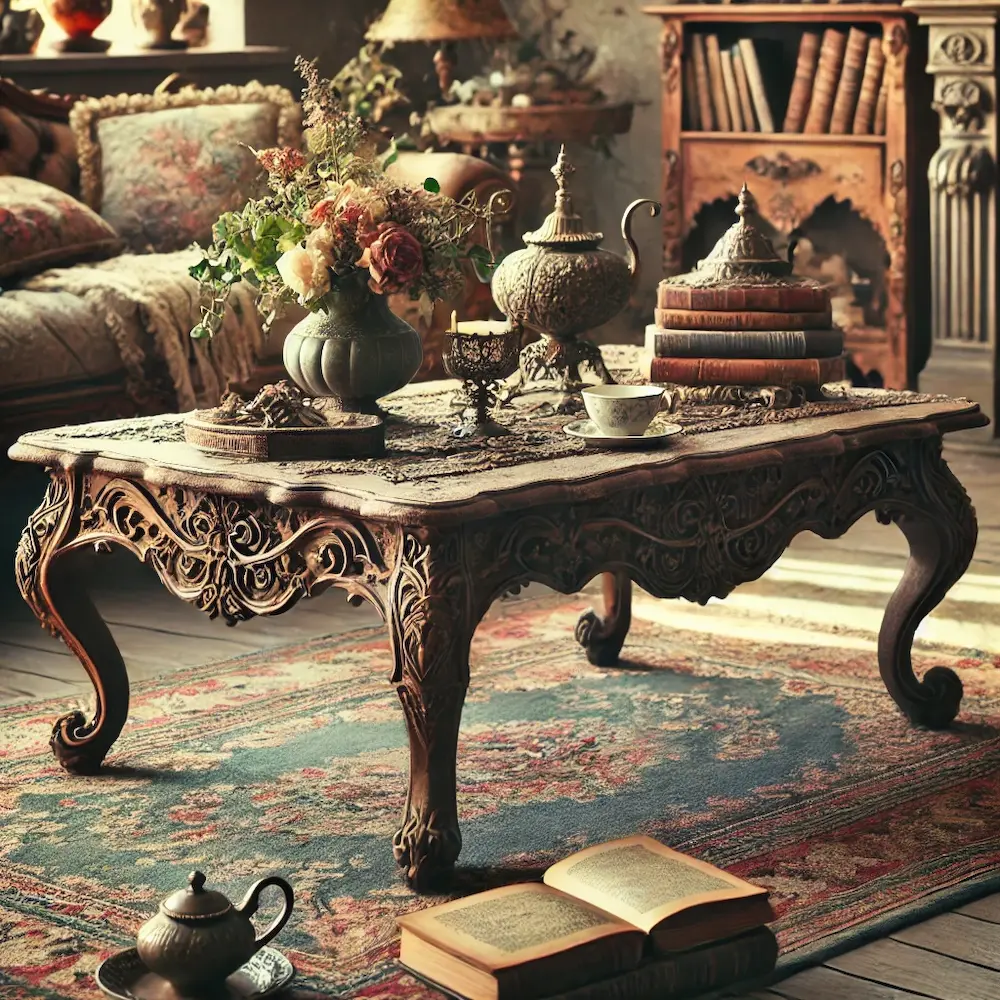 Vintage Coffee Table Cover