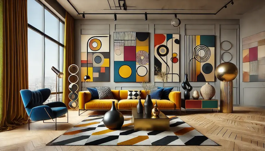 Abstract Living Room Cover