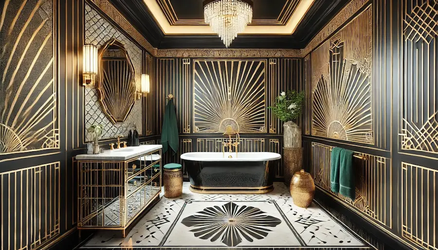 Art Deco Bathroom Cover