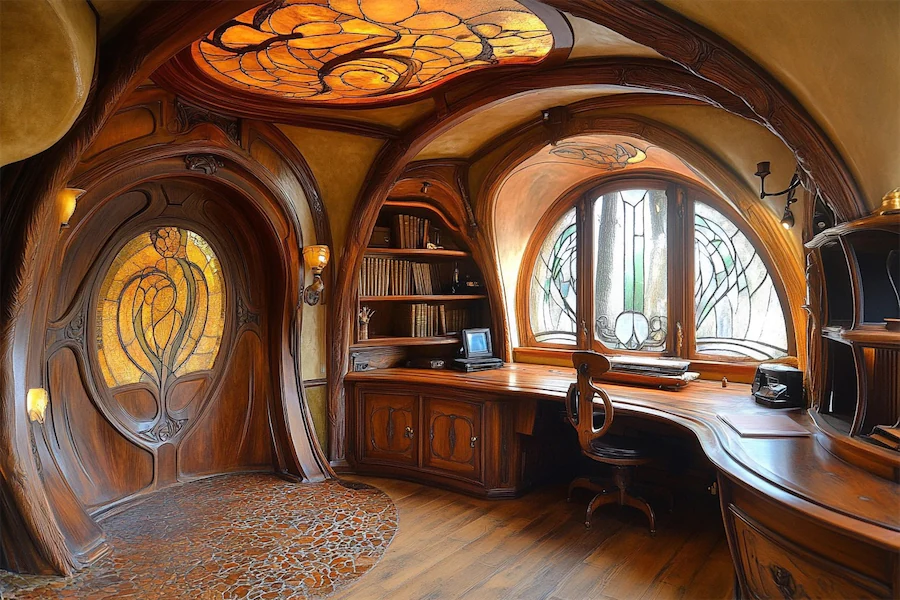 Art Nouveau Office Room Cover