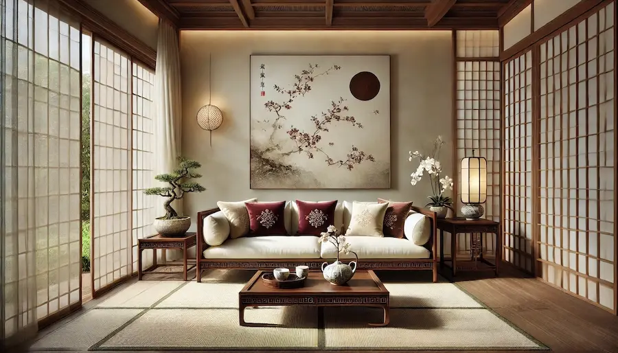 Asian Inspired Living Room Cover