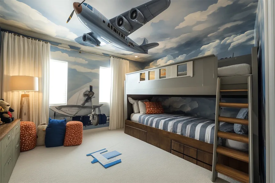 Aviation Kid Room Cover