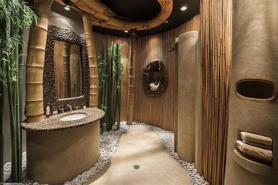 Bamboo Bathroom Cover