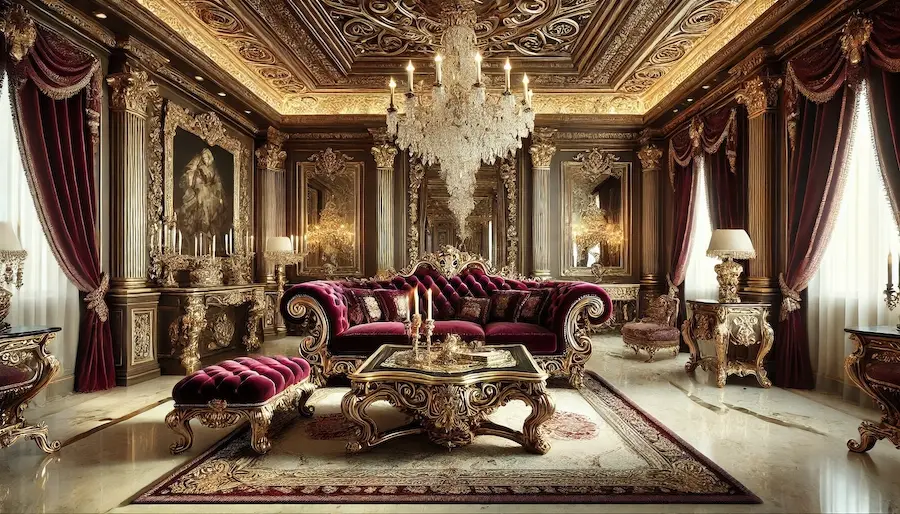 Baroque Living Room Cover