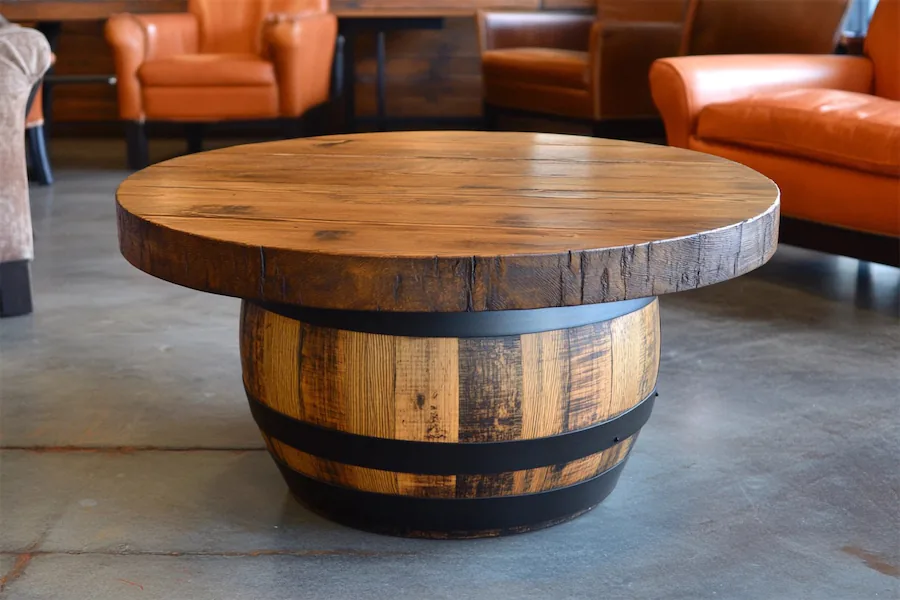 Barrel Coffee Table Cover