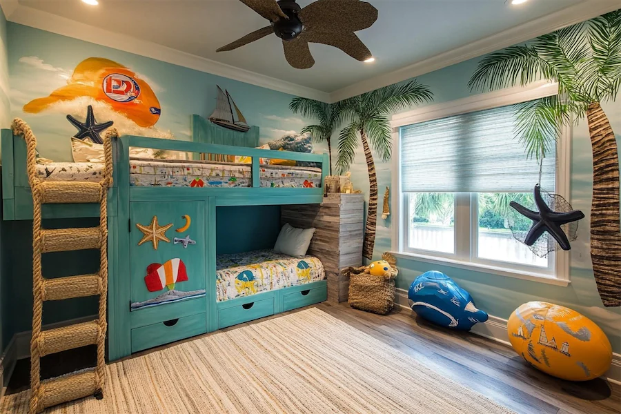 Beach Themed Kid Room Cover