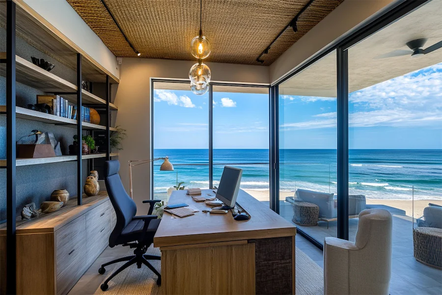 Beachfront Office Room Cover