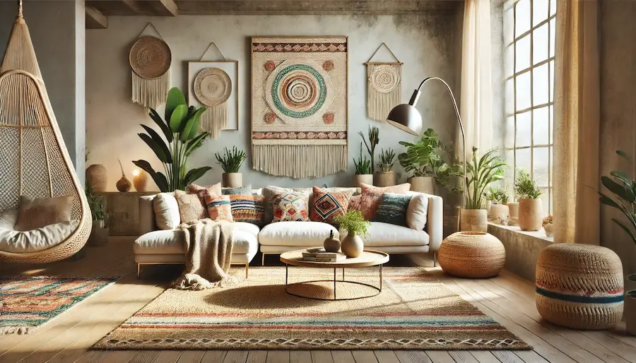 Boho Modern Living Room Cover