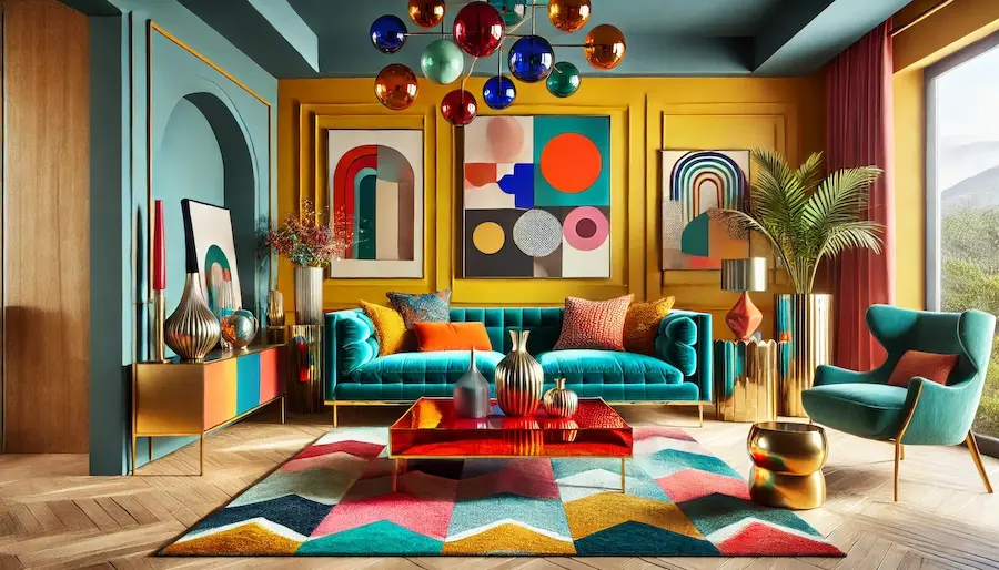 Bold Color Living Room Cover