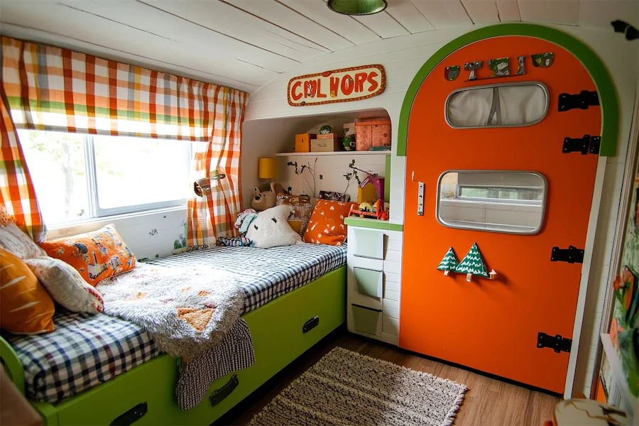 Camper Themed Kid Room Cover