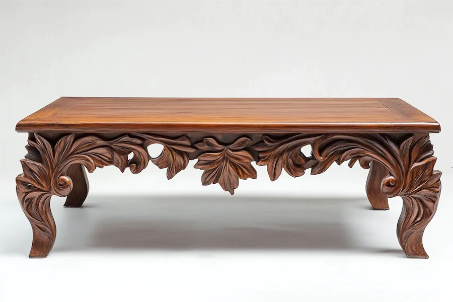 Carved Coffee Table Cover