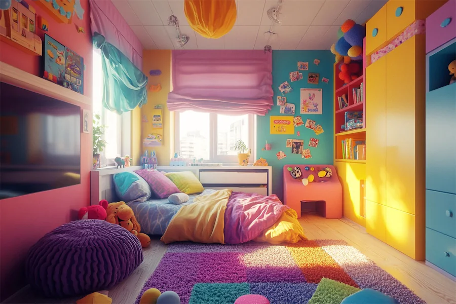 Colorful Kid Room Cover