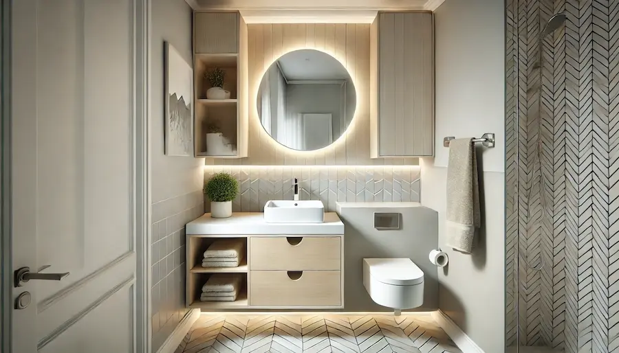 Compact Vanity Bathroom Cover