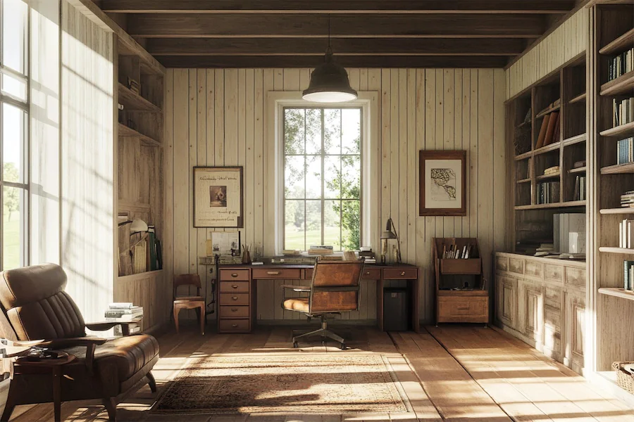 Contemporary Farmhouse Office Cover