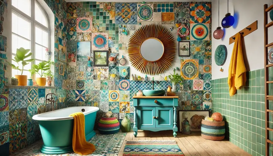 Eclectic Bathroom Cover