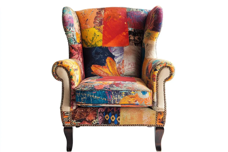 Eclectic Wingback Chair Cover