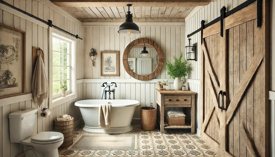 Farmhouse Bathroom Cover