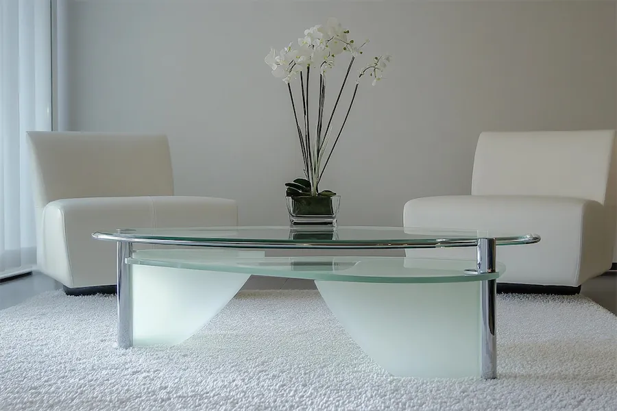 Frosted Glass Coffee Table Cover