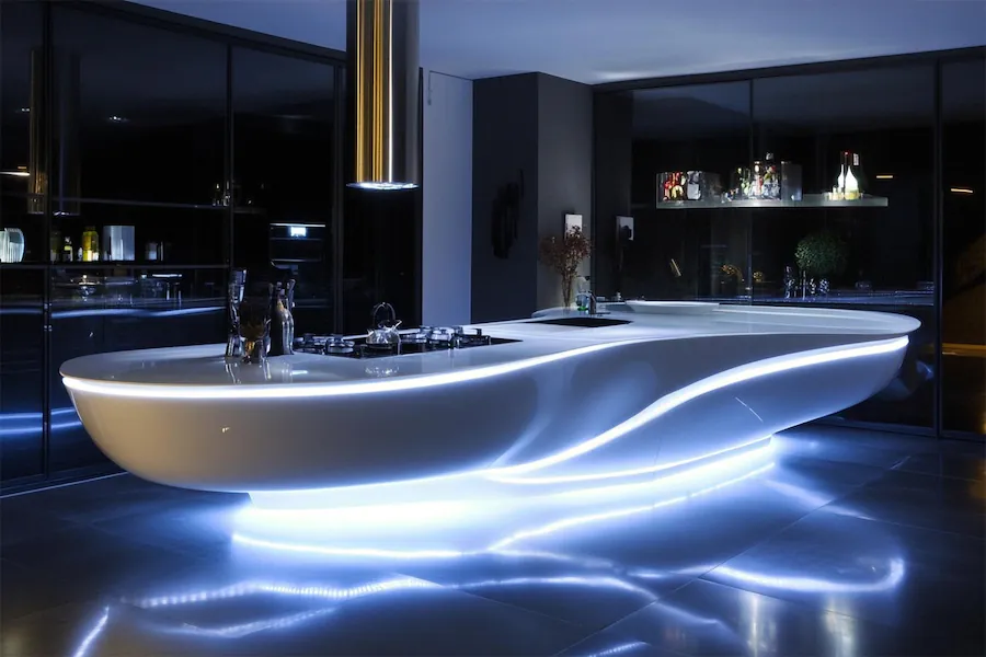 Futuristic LED Kitchen Cover