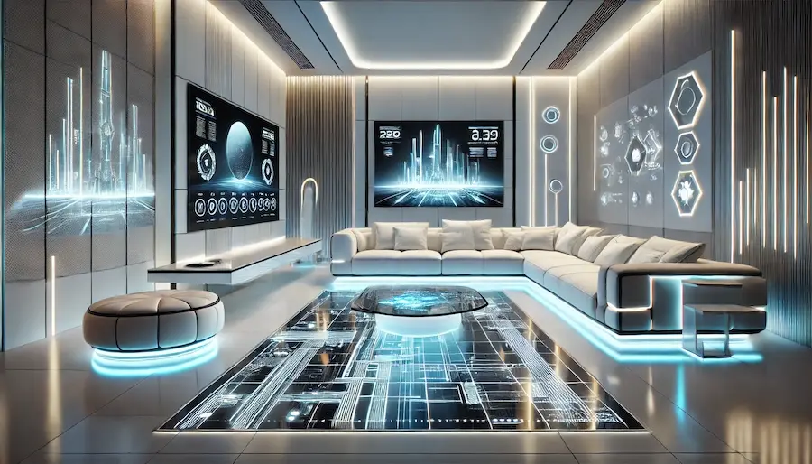 Futuristic Living Room Cover