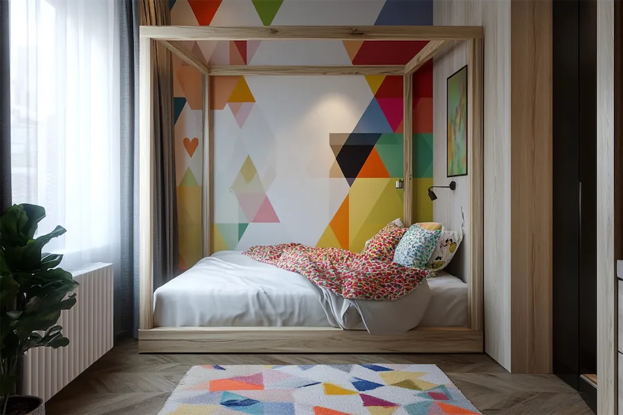 Geometric Kid Room Cover