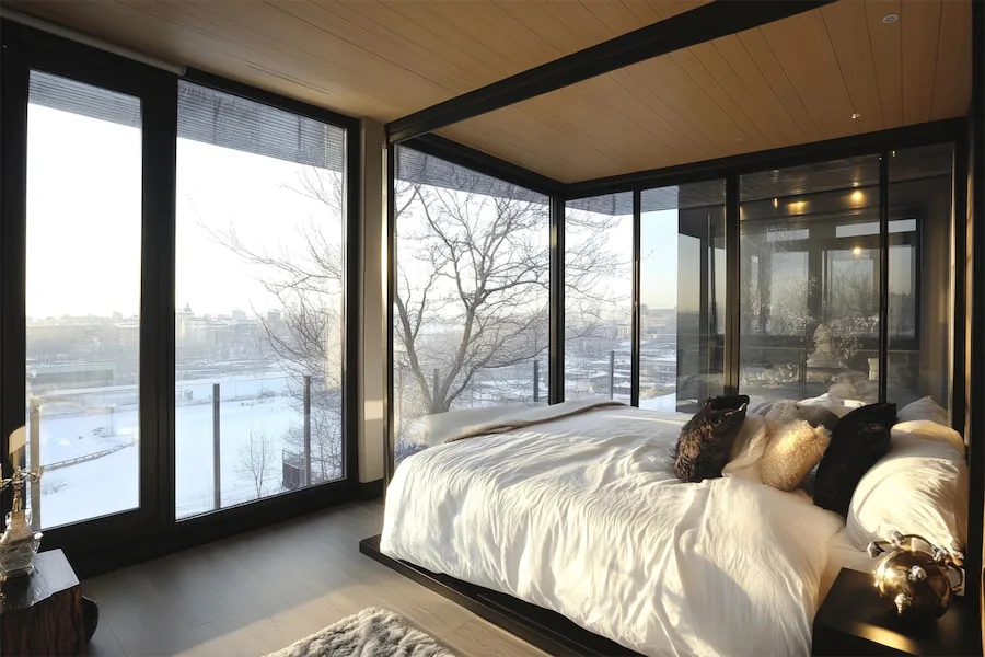 Glass Enclosed Bedroom Cover