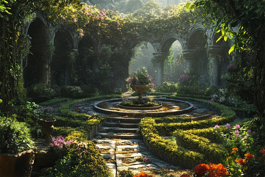 Labyrinth Garden Cover