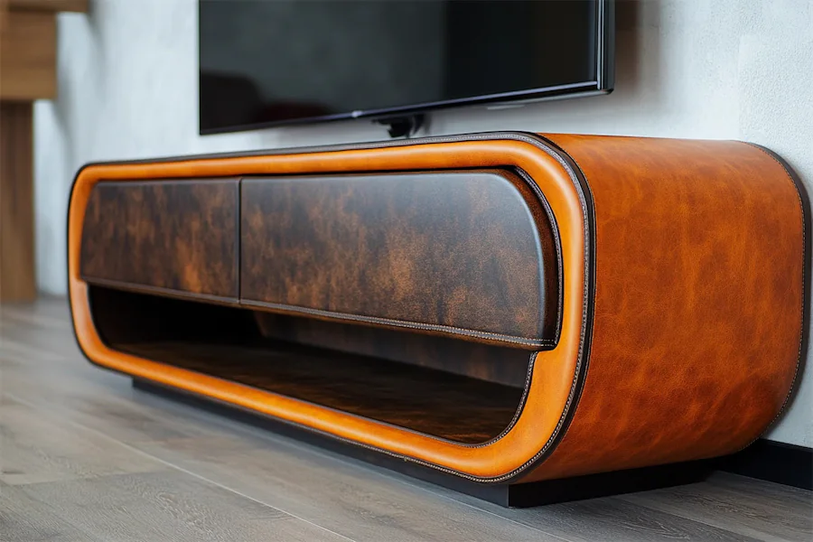 Leather TV Stand Cover