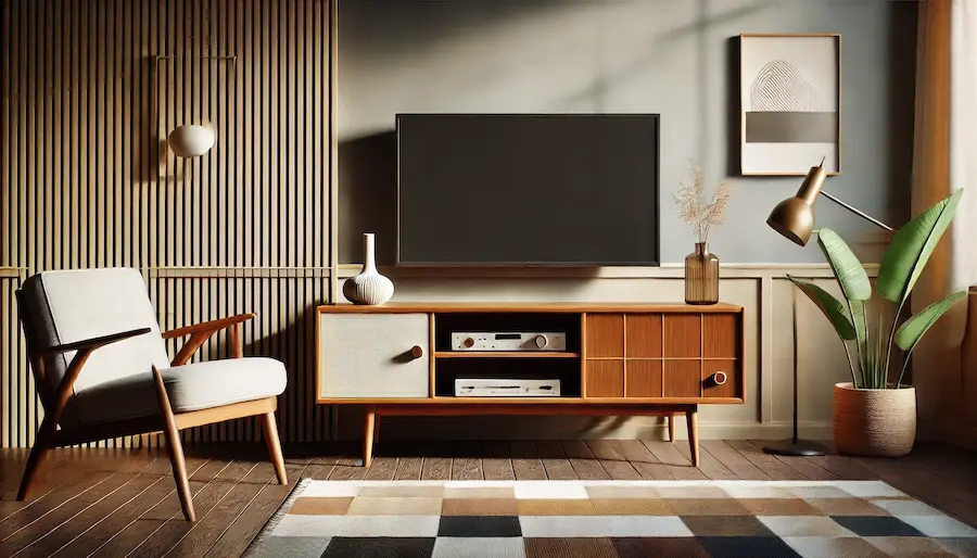 Mid Century Modern TV Stand Cover