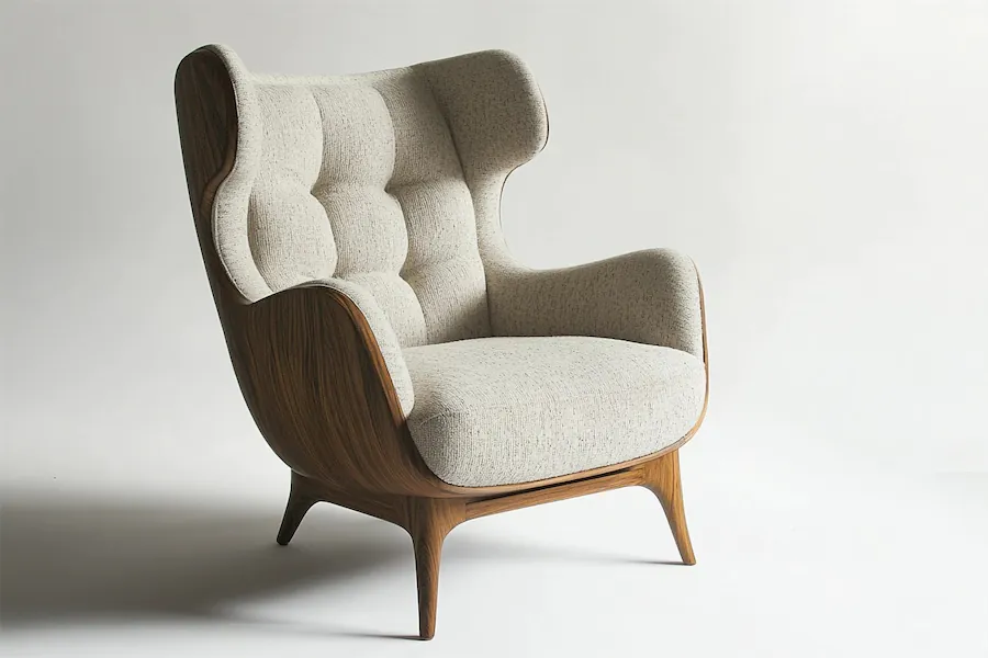 Modern Wingback Chair Cover