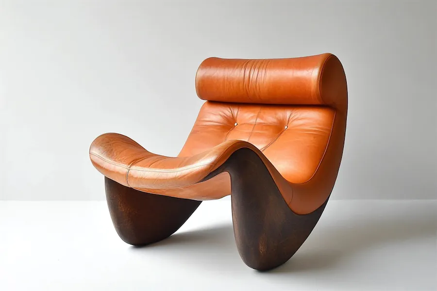 Modernist Leather Chair Cover