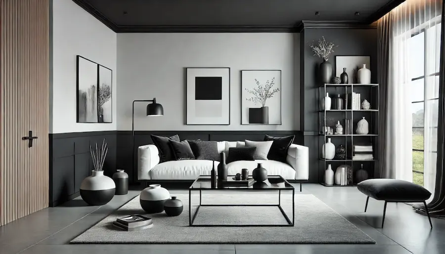 Monochromatic Living Room Cover