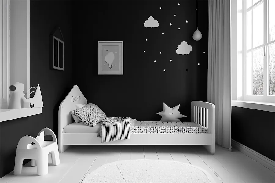 Monochrome Kid Room Cover