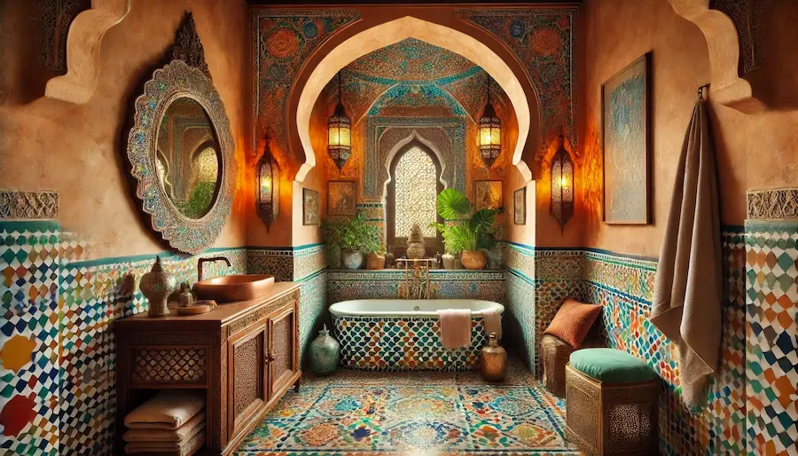 Moroccan Bathroom Cover