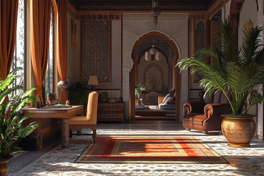 Moroccan Office Room Cover