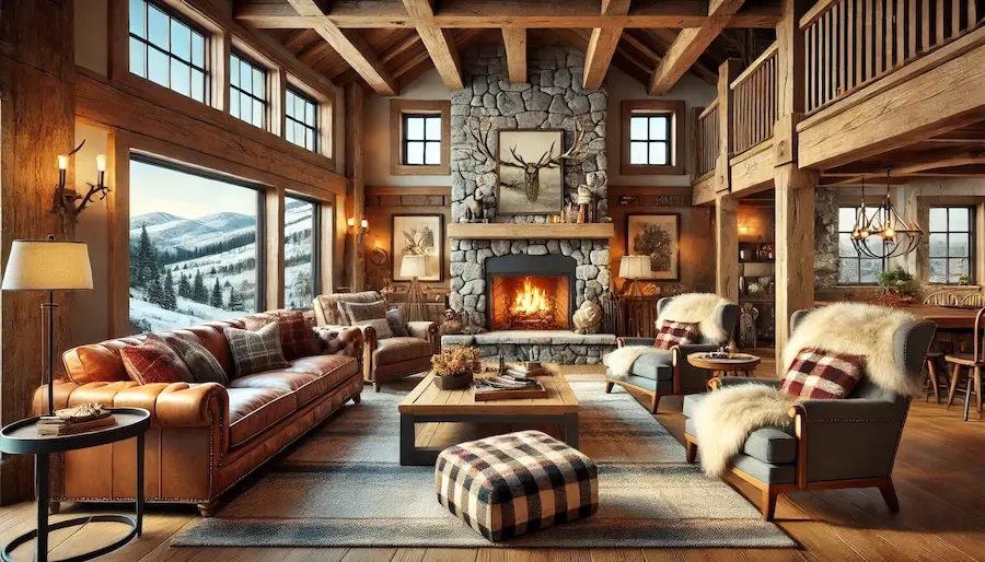 Mountain Cabin Living Room Cover