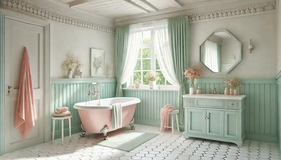 Pastel Bathroom Cover