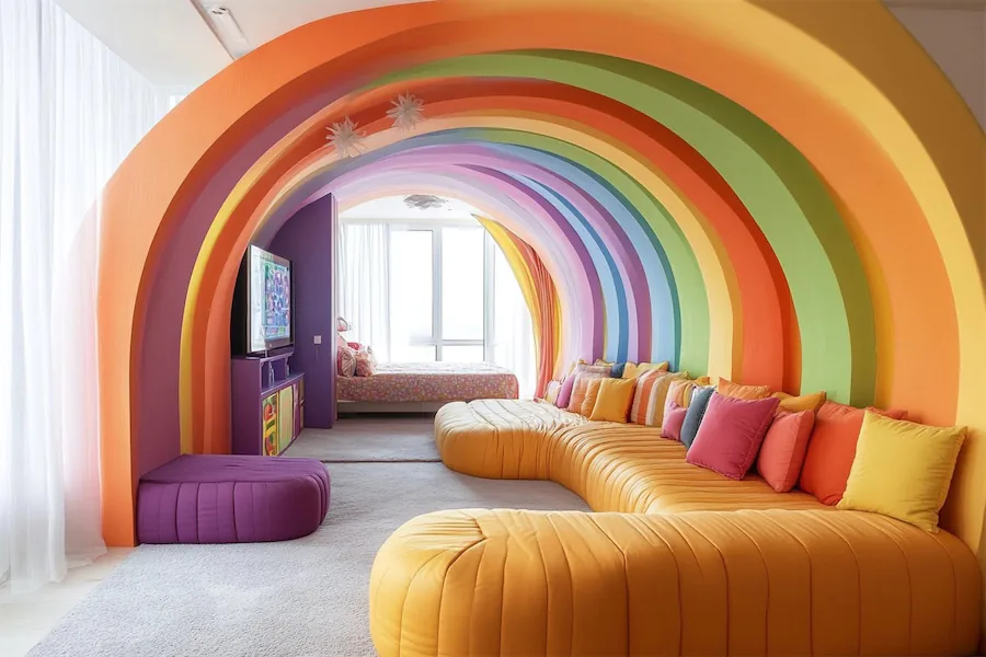 Rainbow Kid Room Cover