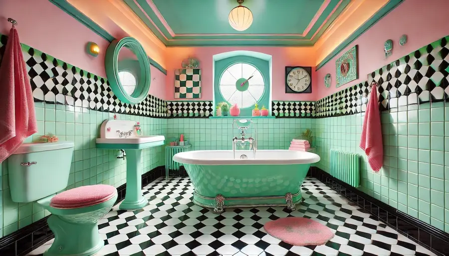 Retro Bathroom Cover