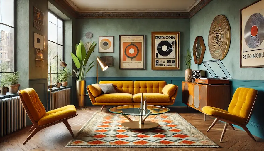 Retro Modern Living Room Cover