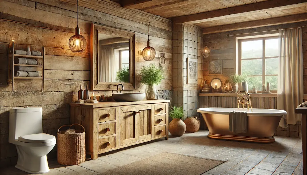 Rustic Bathroom Cover