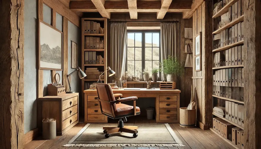 Rustic Office Room Cover