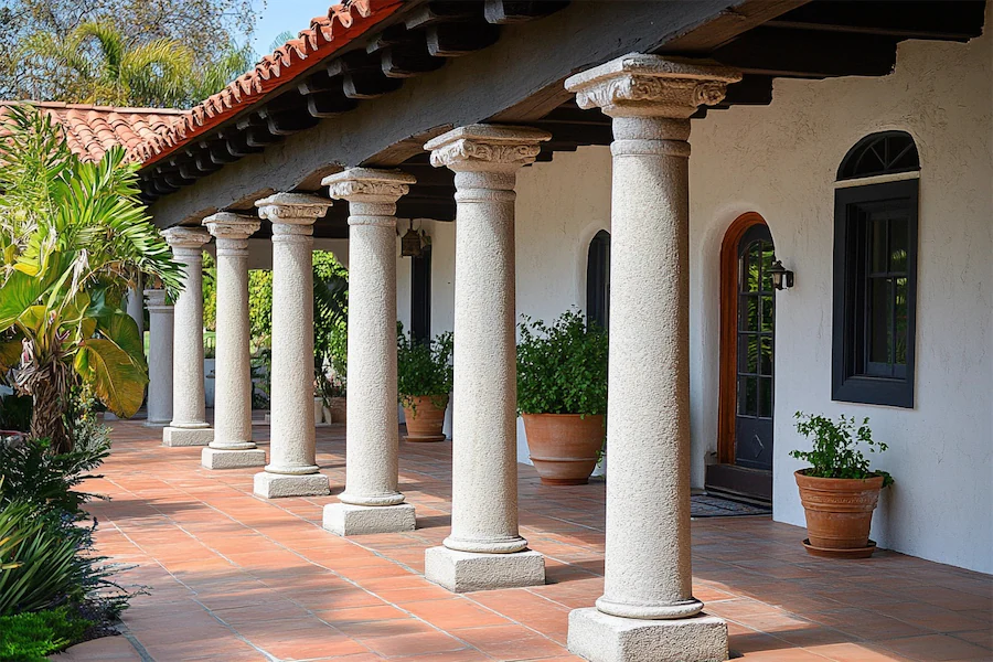 Spanish Revival Columns Cover