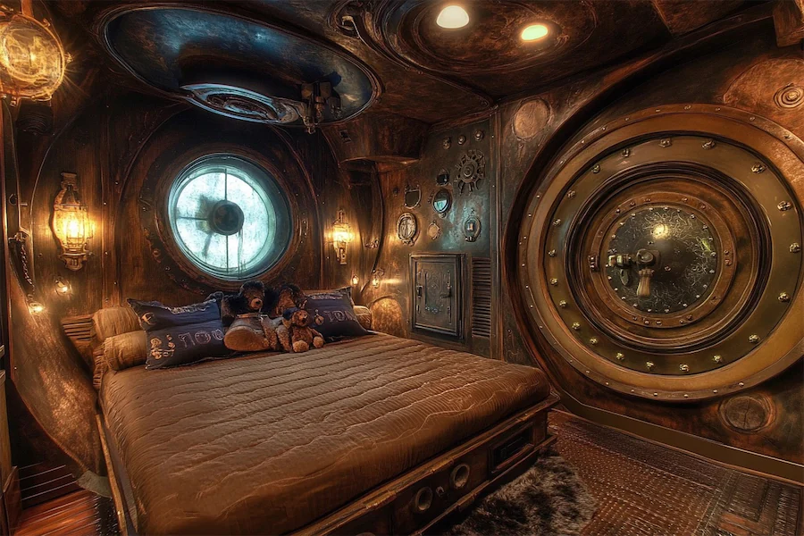 Steampunk Kid Room Cover