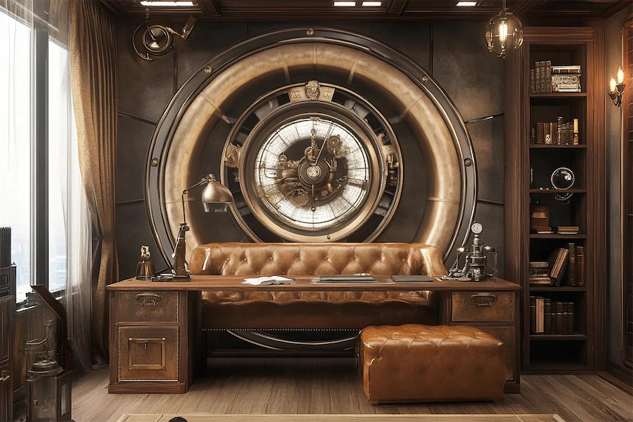 Steampunk Office Room Cover