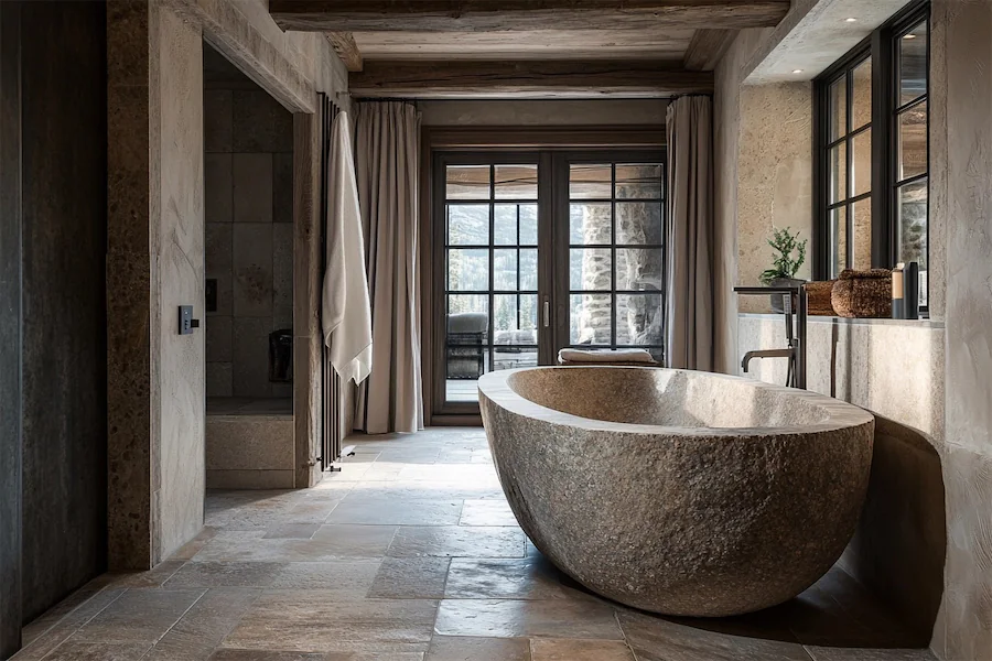 Stone Clad Bathroom Cover