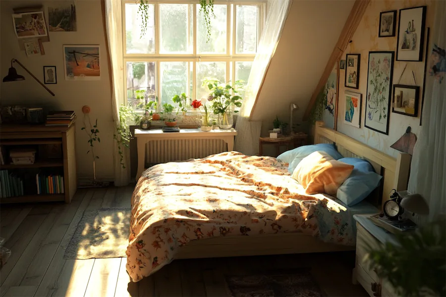 Sunlit Bedroom Cover