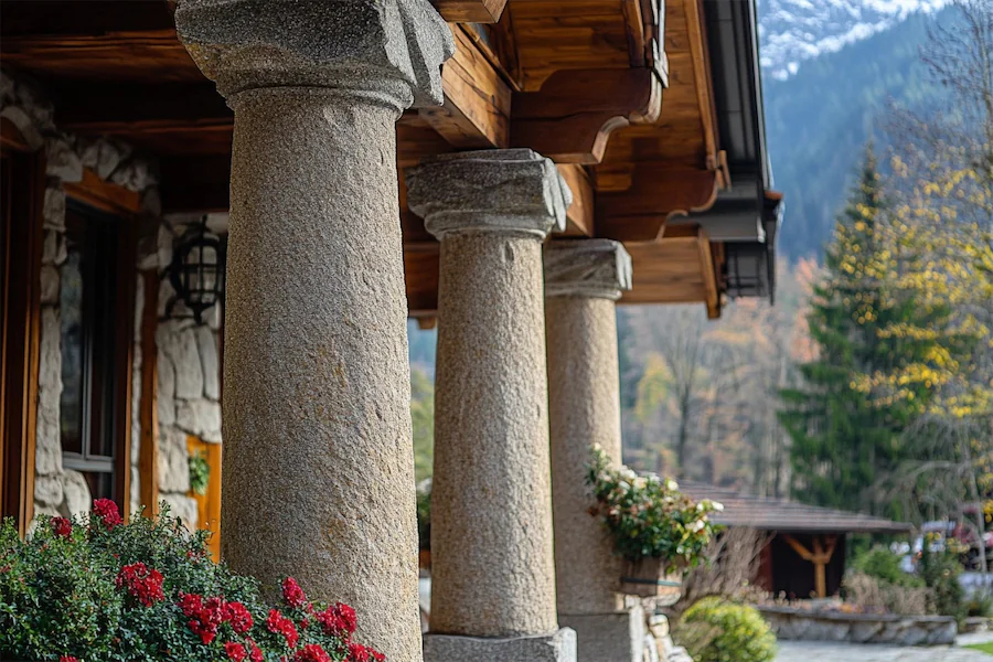 Swiss Chalet Columns Cover