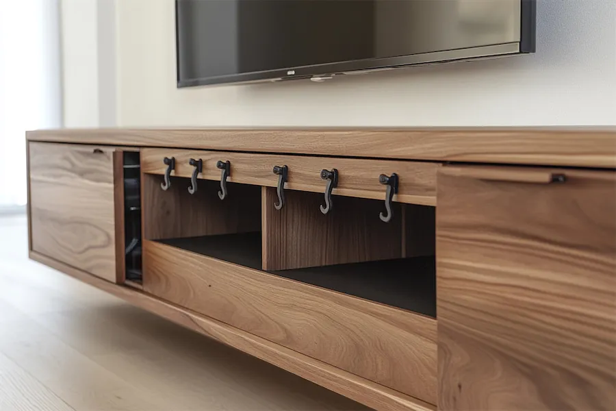 TV Stand With Hooks Cover