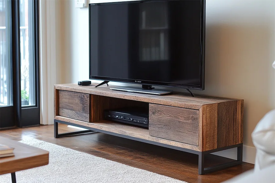 TV Stand With Metal Legs Cover